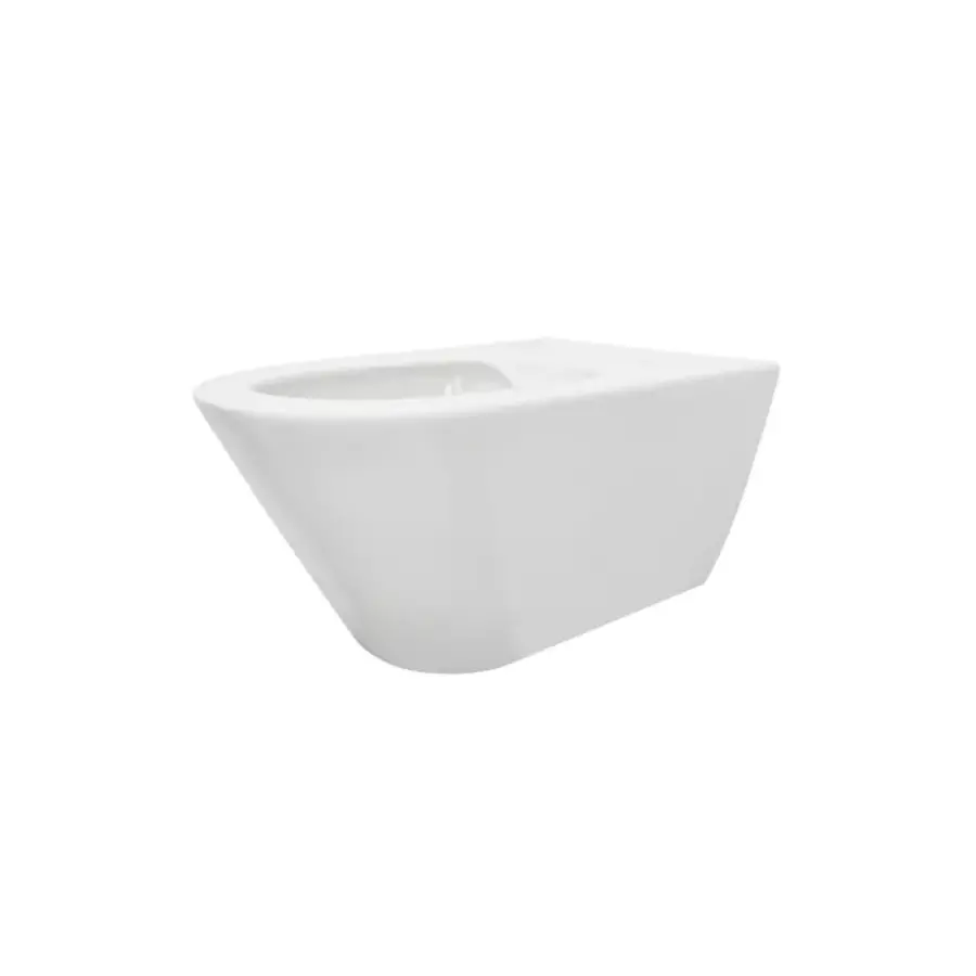 Wandcloset Aquasplash Tia Rimless zonder Toiletzitting Glans Wit