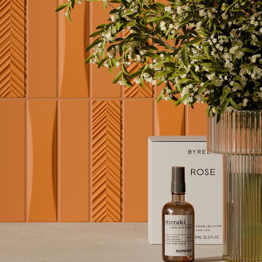 Wandtegel JOS. Dust 5X20 cm 9mm Terrae Mat Chevron (Prijs per M2)