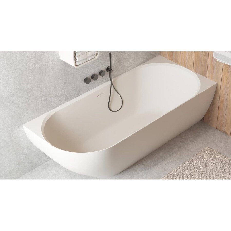 Ligbad Ideavit SolidNova-CR 180x80x56 cm Rechts Mat Wit