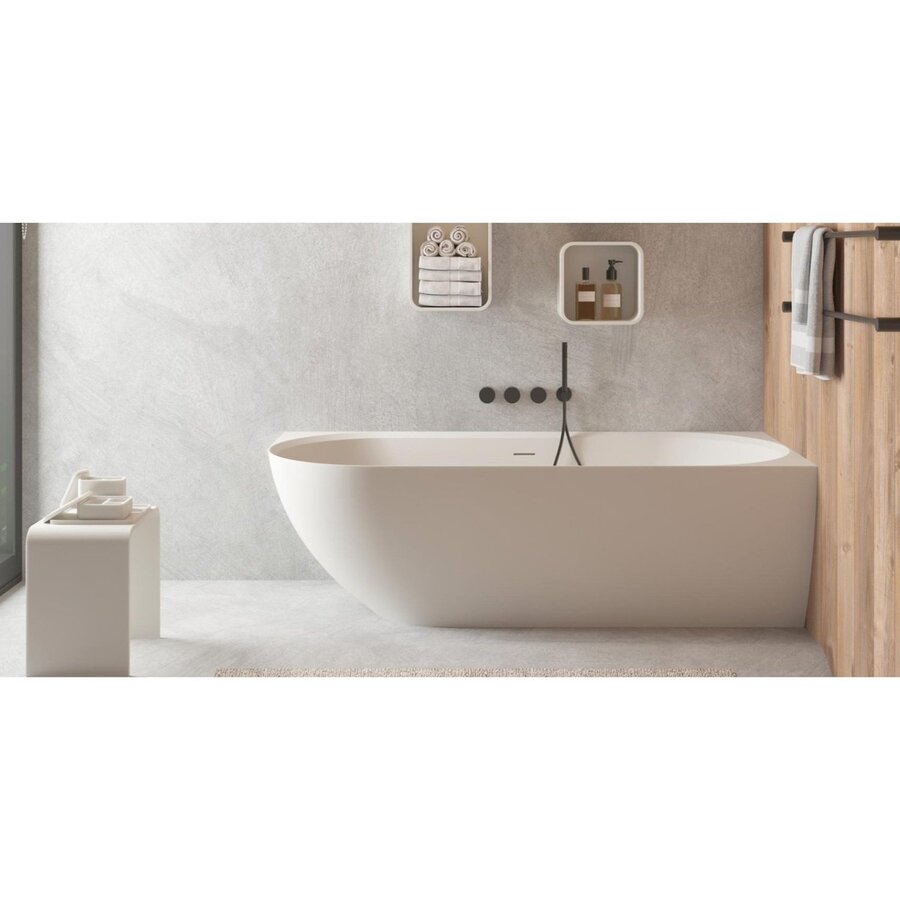 Ligbad Ideavit SolidNova-CR 180x80x56 cm Rechts Mat Wit