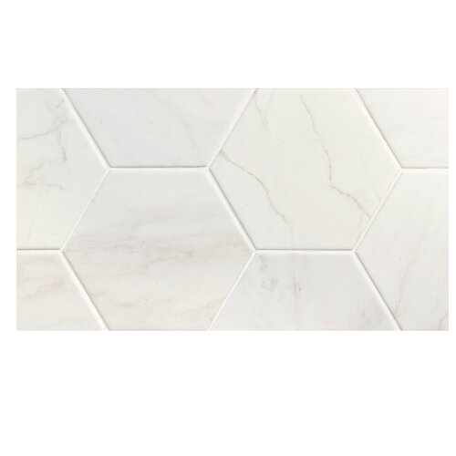 Verona Hexagon White Keramiek 13.9x16cm (Prijs per 0.42 M2) Wit STILE7491 