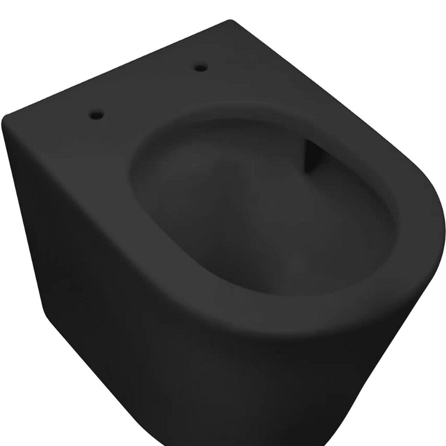 Wandcloset BWS Astev Rimless Tornado Flush Mat Zwart