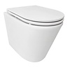 Astev Rimless Wandcloset Tornado BWS Flush Mat Wit Met Flatline Toiletzitting Softclose En Quick Release Mat Wit