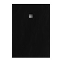 Douchebak Sanitop Just Creating Relievo Crag 100x140 cm Mat Zwart