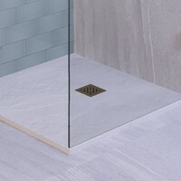 Afvoerrooster Goud t.b.v. Douchebak Relievo Crag