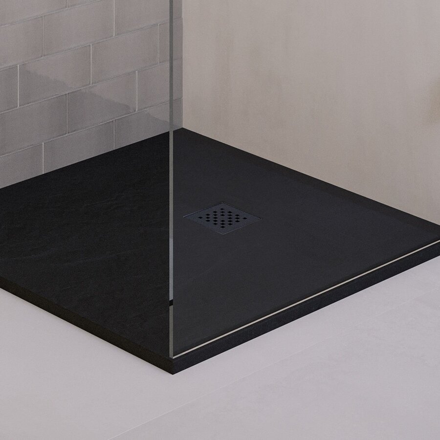 Afvoerrooster Gunmetal t.b.v. Douchebak Relievo Crag