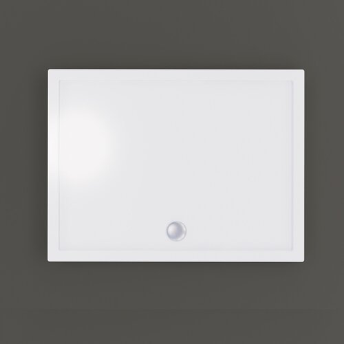 Douchebak BWS Nua Rechthoek Acryl 90x75 cm Wit Inclusief Plint 