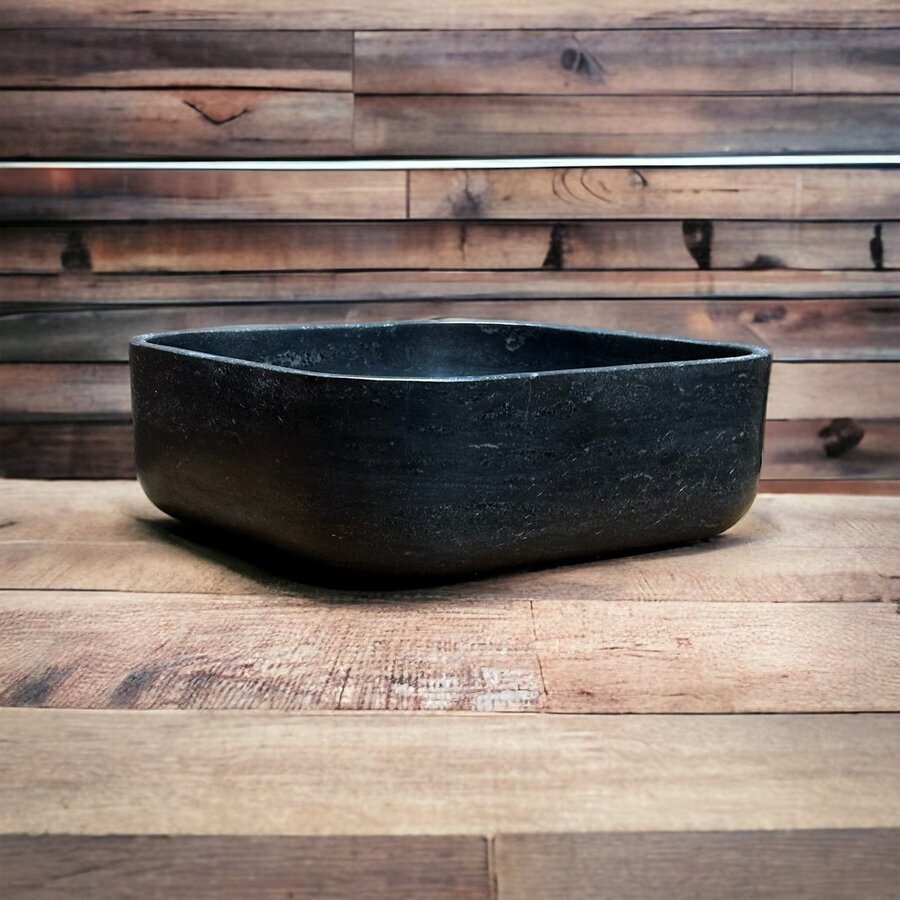 Waskom Casajoy Bold 36x36x12cm Natuursteen Vierkant