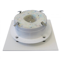 Ventilatierooster Duco Aansluitmaat Ø125mm Aluminium Plafond en Muurmontage Wit