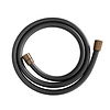 Boss & Wessing BWS Doucheslang Kunststof 150 cm Mat Zwart Met Geborsteld Brons Koper