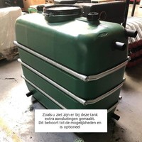 Watertank DKF groen 1100 liter bovengronds met staalband