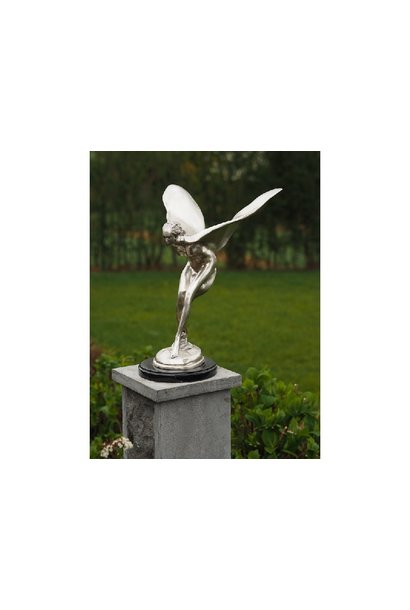 Silver plated flying lady