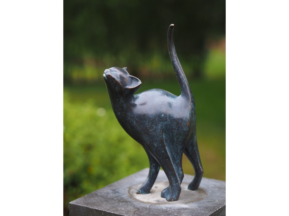 in verlegenheid gebracht Slim vieren Bronze Statue: Modern cat - HeartofArt; the Art of Giving