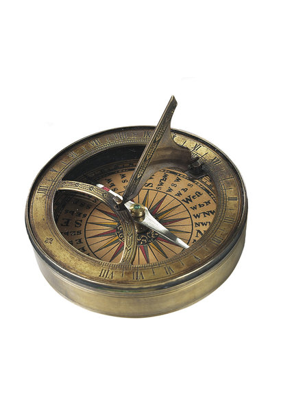 18e eeuwse zonnewijzer en kompas