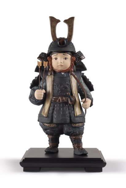 Warrior Boy Figurine. Brown