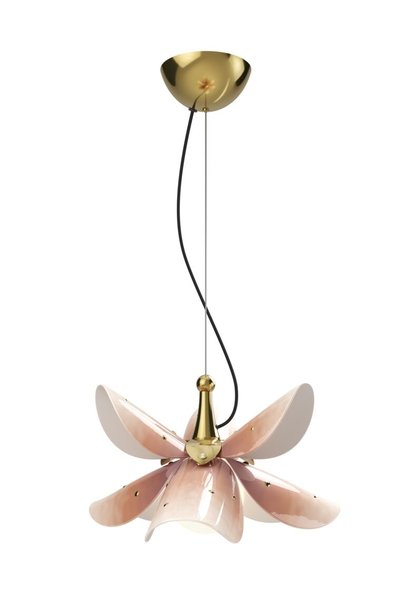 Blossom hanging lamp (pink-gold)