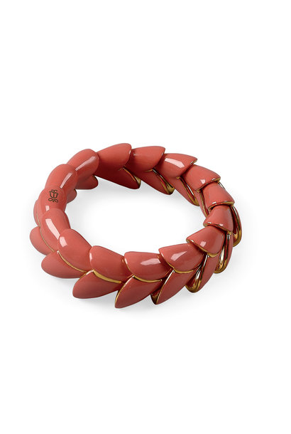 Heliconia bracelet (coral)