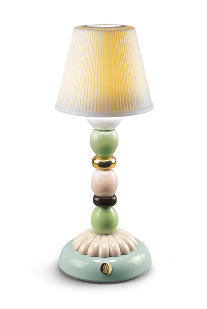 Lladro Belle de Nuit Table Lamp. Golden Luster - HeartofArt; the