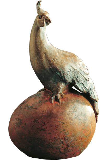 Pheasant on egg
