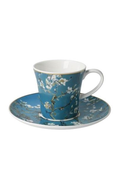 Vincent v. Gogh - Almond tree blue Fine Bone China coffee cup