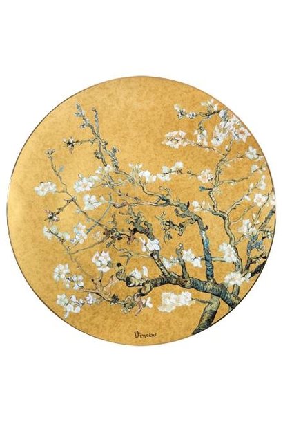 Vincent van Gogh - Almond Tree Gold Porcelain Wall Mural