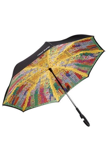 James Rizzi  My New York City Sunset Stok paraplu