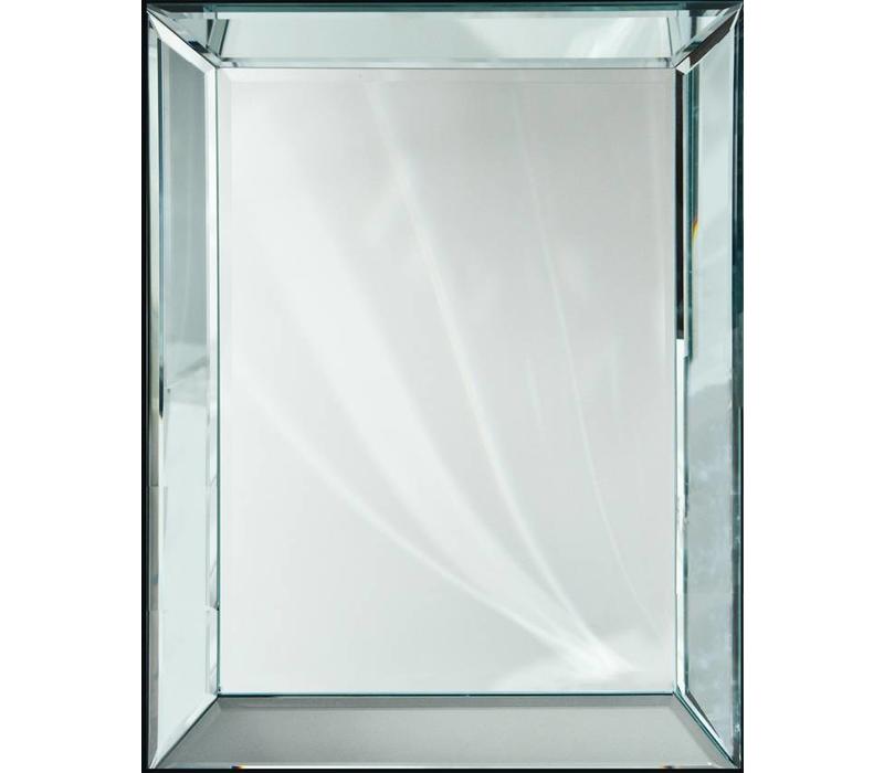 Spiegellijst met spiegel - zilver 70x90 cm