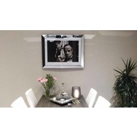 Spiegellijst fotolijst - zilver 70x90