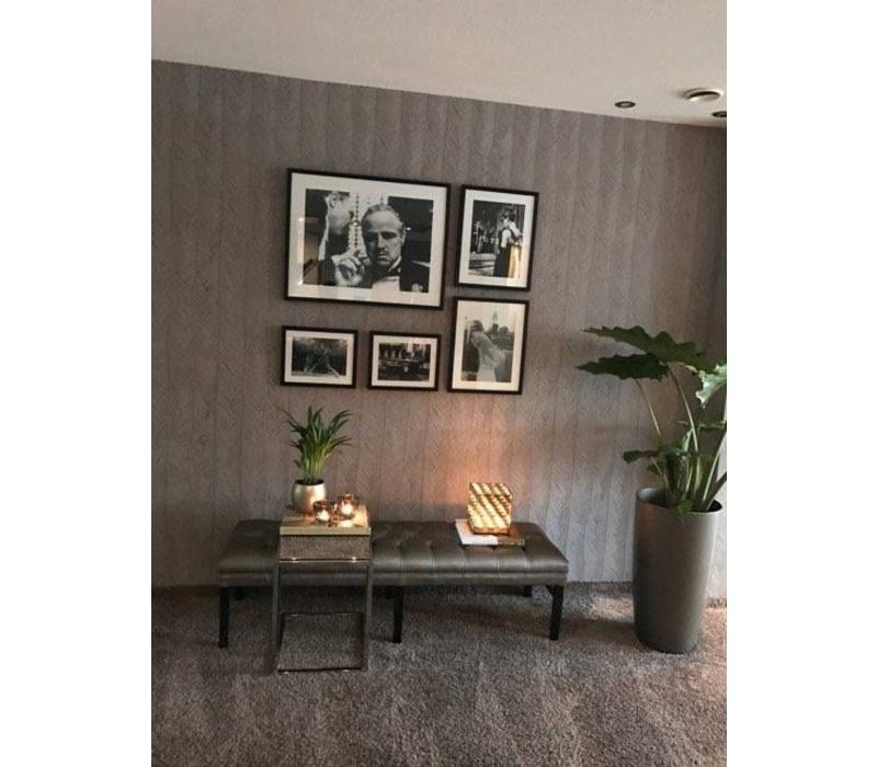Fotolijst zwart frame - Audrey Hepburn Breakfast at Tiffany - 43 x 43 cm