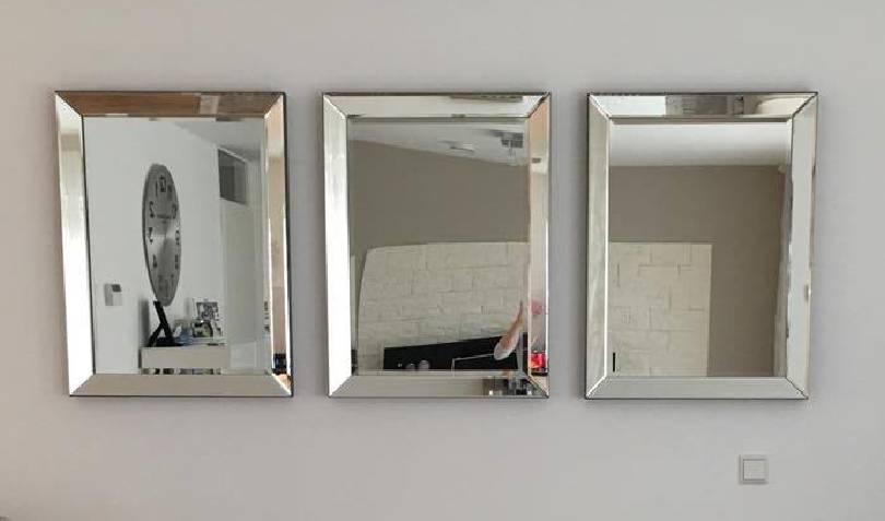 Bouwen op Desillusie Bounty Voordeelset van 3 Spiegellijsten - Spiegels met spiegelrand 60x80 cm -  Domestica Interior Design
