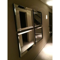 Set van 4 - Spiegels met spiegelrand 70x90 cm