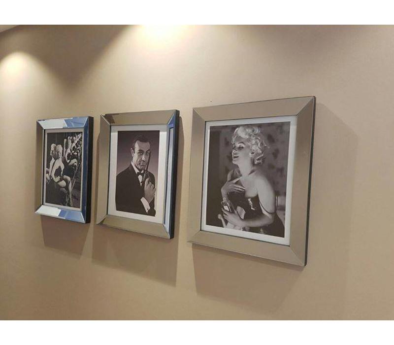 Fotolijst Marilyn Monroe Chanel No 5 - zilver 50x60