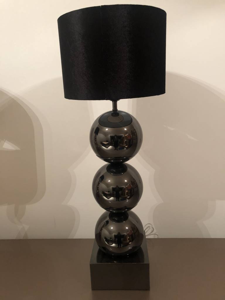 vallei Protestant En team Lamp met 3 bollen - vierkante voet - antraciet - Domestica Interior Design
