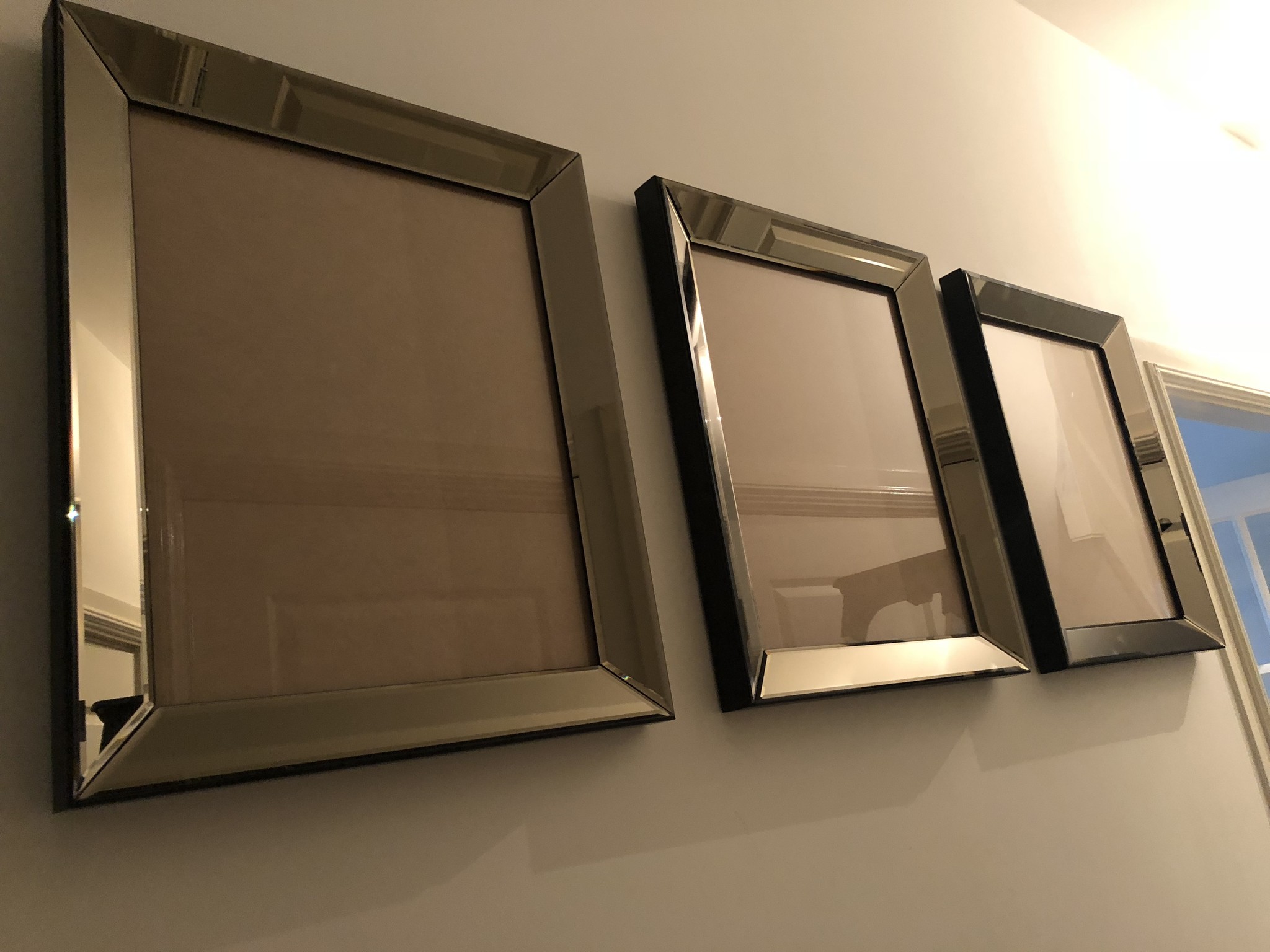 Krijger Fractie wapen Voordeelset spiegellijsten - 3 fotolijsten 50x50 cm brons - Domestica  Interior Design
