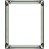 Voordeelset spiegellijsten - 4 fotolijsten zilver 50x50