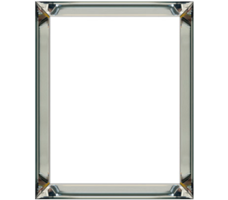 Voordeelset spiegellijsten - 4 fotolijsten zilver 50x50