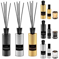 Linari set interieurparfum diffuser en roomspray - zwart Ambra