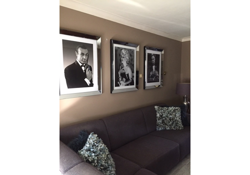Set van 3 - spiegellijsten fotolijsten 70x90 cm - zilver