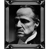 Spiegellijst  Marlon Brando Godfather Face  - zilver 50x60