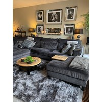 Luxe velours fluweel vloerkleed - Wolf grey - N23 - - 290 x 200 cm