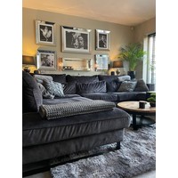 Luxe velours fluweel vloerkleed - Wolf grey - N23 - - 290 x 200 cm