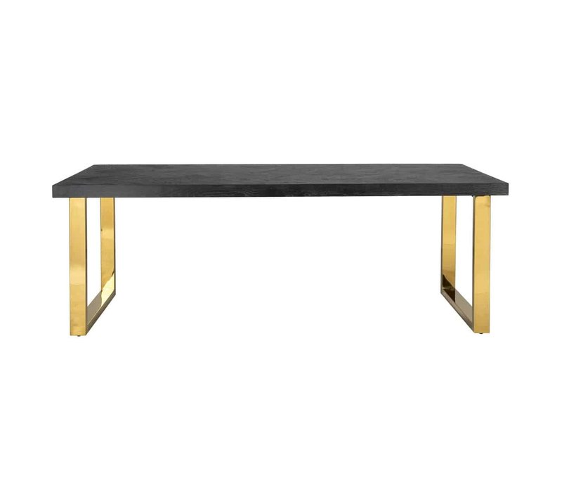 Richmond eettafel Blackbone 220 cm goud