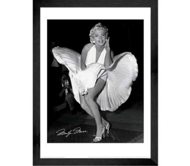 nek Opnieuw schieten Verzamelen Fotolijst zwart frame - Marilyn Monroe 7 year itch - 63 x 83 cm - Domestica  Interior Design