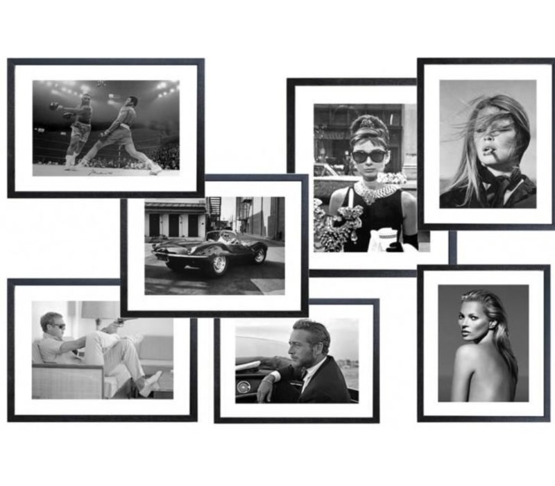 Fotolijst zwart frame - Marilyn Monroe Top of the World - 43x53 cm