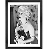 Fotolijst zwart frame - Marilyn Monroe Chanel No 5 - 43x53 cm