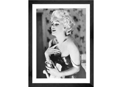 Fotolijst zwart frame - Marilyn Monroe Chanel No 5 - 43x53 cm