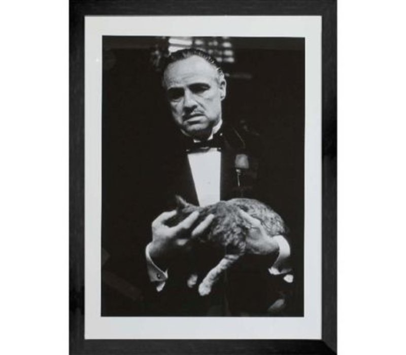 Fotolijst zwart frame - The Godfather The Cat - 43 x 53 cm