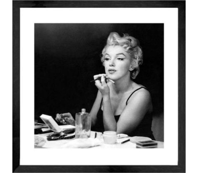 Danser Mellow Tot ziens Fotolijst zwart frame - Marilyn Monroe make-up - 43x43 cm - Domestica  Interior Design