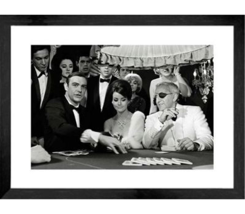 Fotolijst zwart frame - James Bond Thunderball Casino - 63x83