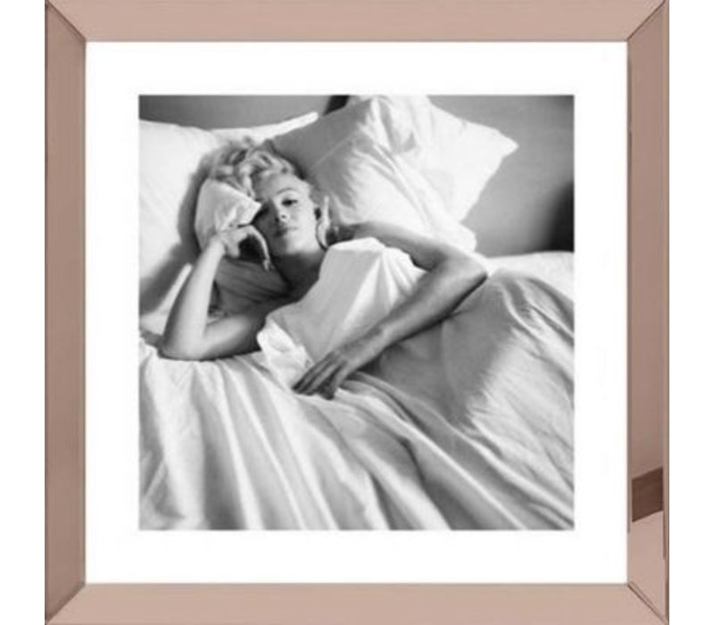 Spiegellijst Marilyn Monroe bed - brons 50x50
